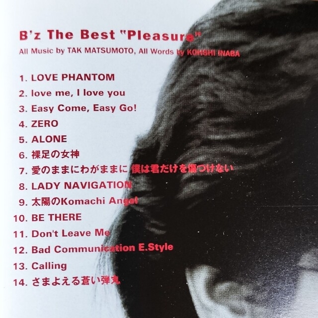 B'z(ビーズ)の【B'z The Best Pleasure】ビーズ ザ ベスト プレジャー エンタメ/ホビーのCD(ポップス/ロック(邦楽))の商品写真