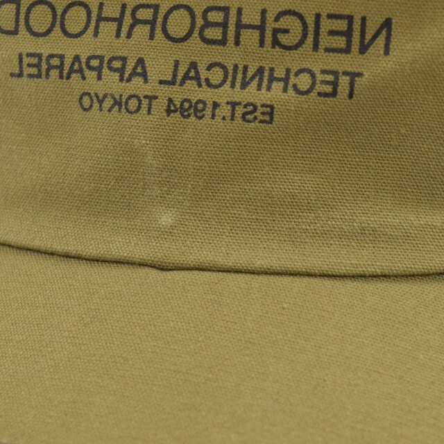 NEIGHBORHOOD(ネイバーフッド)のNEIGHBORHOOD ネイバーフッド 21SS JET / C-CAP 211YGNH-HT11 ジェットキャップ 反転ロゴプリントコットンキャンプキャップ 帽子 オリーブグリーン メンズの帽子(キャップ)の商品写真