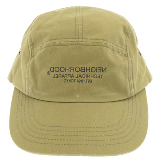 ネイバーフッド(NEIGHBORHOOD)のNEIGHBORHOOD ネイバーフッド 21SS JET / C-CAP 211YGNH-HT11 ジェットキャップ 反転ロゴプリントコットンキャンプキャップ 帽子 オリーブグリーン(キャップ)