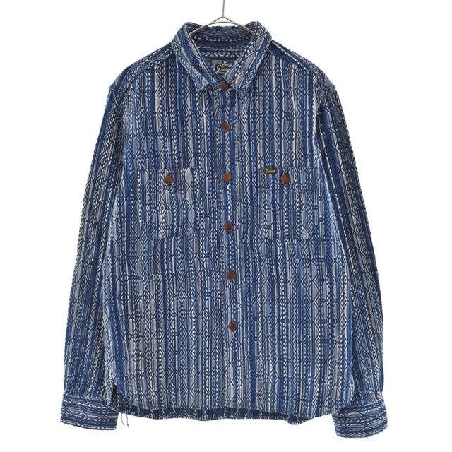 ステュディオダルチザン INDIGO CHECK WORK SHIRT Mサイズ