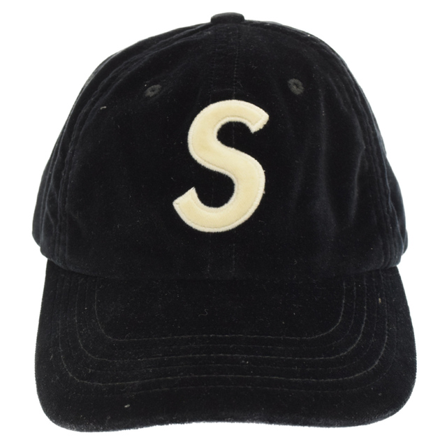 SUPREME シュプリーム 20AW Velvet S Logo 6-Panel ベロアSロゴキャップ ブラウン ブラックメンズ