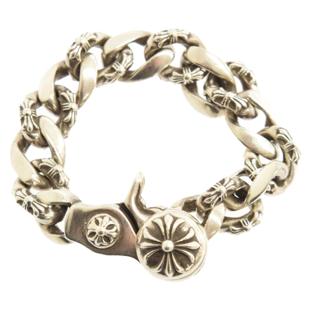 Chrome Hearts(クロムハーツ)のCHROME HEARTS クロムハーツ FNCY CHN LNK/ファンシーリンククリップ シルバーブレスレット メンズのアクセサリー(ブレスレット)の商品写真