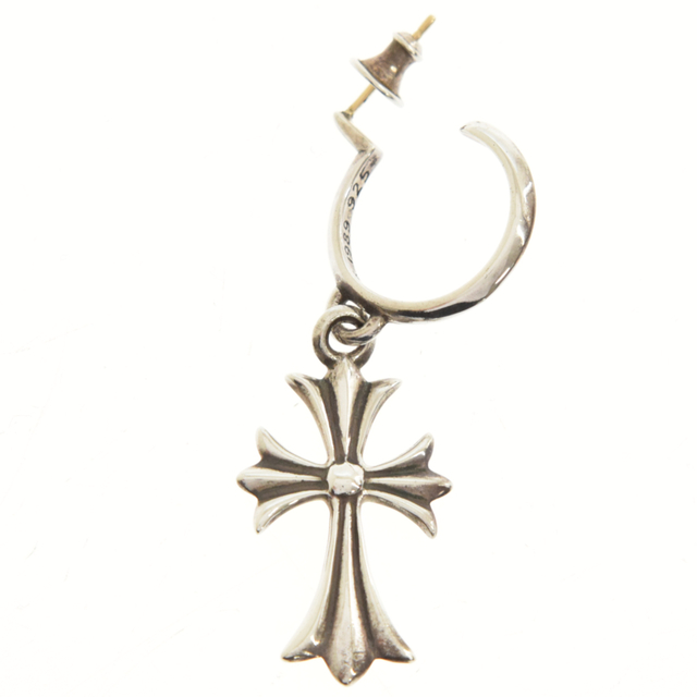 CHROME HEARTS クロムハーツ TINY CH CROSS タイニーCHクロスフープピアス シルバー