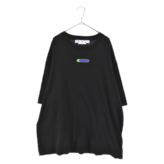 OFF-WHITE オフホワイト 22SS WEED ARROWS OVER SKATE S/S TEE OMAA120S22JER002 ウィードアロー ワイドTシャツ 半袖カットソー ブラック