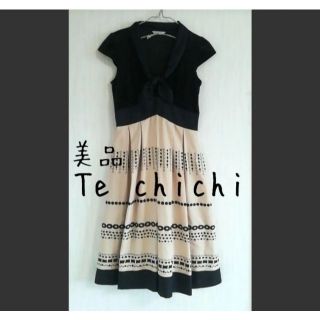 テチチ(Techichi)の美品 Te chichi テチチ ワンピース ベロアトップ ドレス(ひざ丈ワンピース)