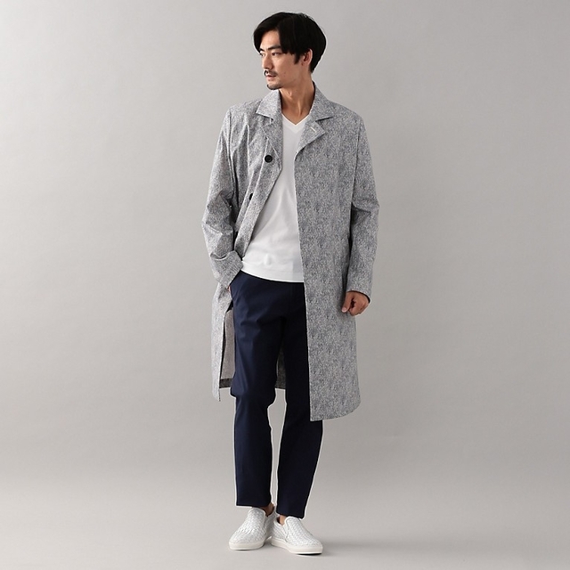 EPOCA UOMO ジャージプリントバルカラーコート グランドセール www