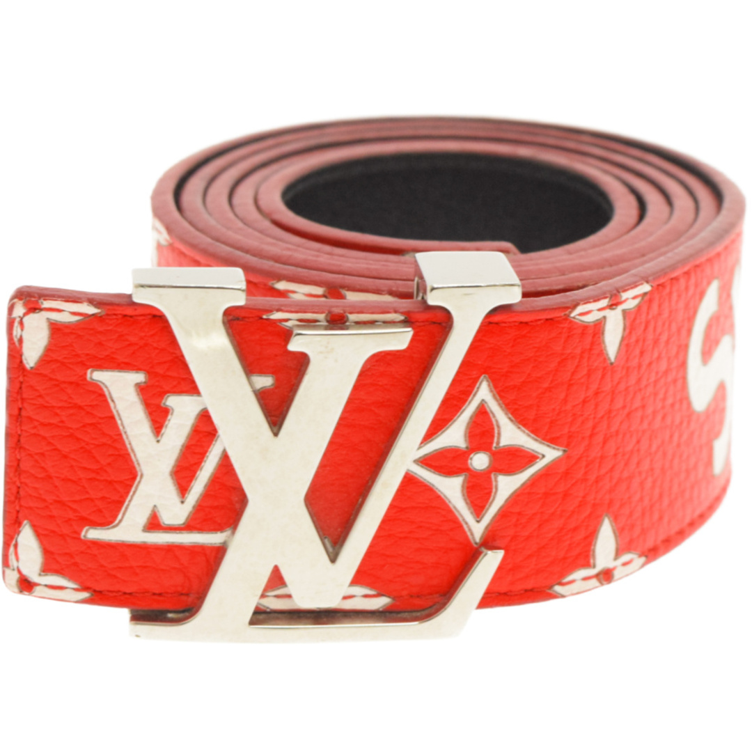 886センチベルト穴最長SUPREME シュプリーム 17AW×LOUIS VUITTON LV Initiales 40 MM Belt サンチュール LVイニシアル モノグラムレザーベルト MP015U レッド