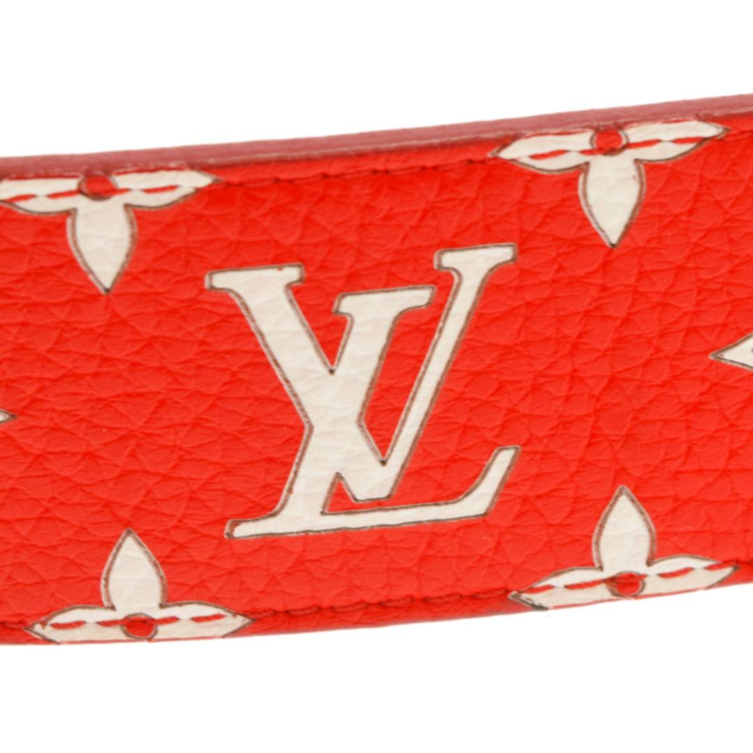 SUPREME シュプリーム 17AW×LOUIS VUITTON LV Initiales 40 MM Belt サンチュール LVイニシアル モノグラムレザーベルト MP015U レッド