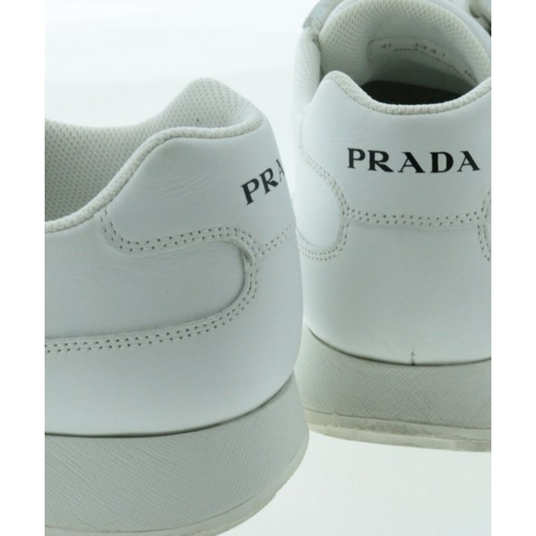 PRADA - PRADA プラダ スニーカー 8 1/2(27cm位) 白 【古着】【中古