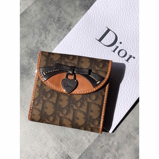 クリスチャンディオール(Christian Dior)のChristian Dior ハートチャーム トロッター折財布(財布)