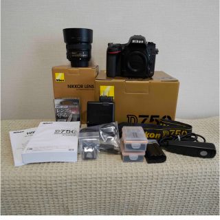 ニコン(Nikon)のNikon D750 ボディ+50mm f/1.8Gセット+おまけ(デジタル一眼)