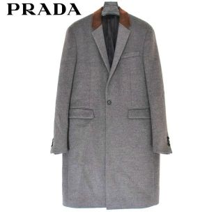 イチオリーズ プラダ PRADA チェック 千鳥 コート 42 M www