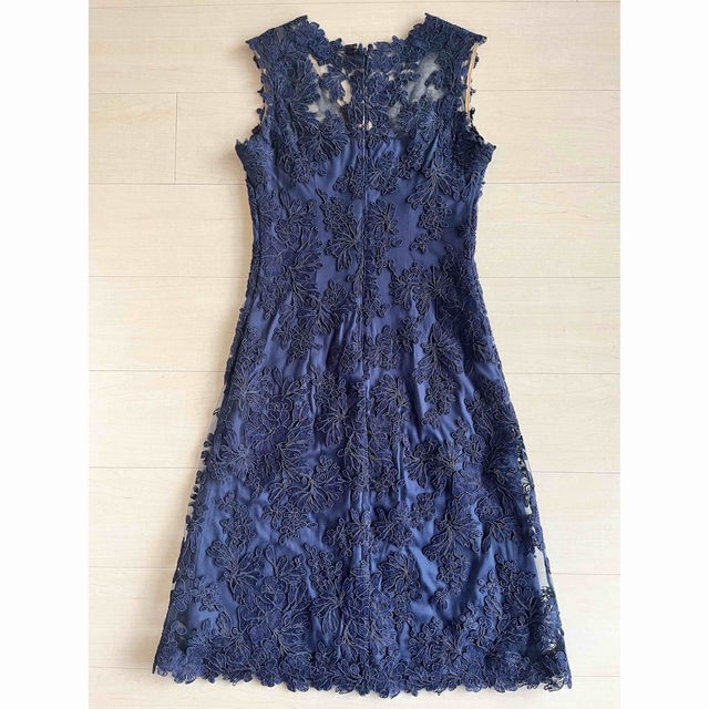 ☆TADASHI SHOJI☆レースワンピースドレスネイビー☆タダシショージ ...