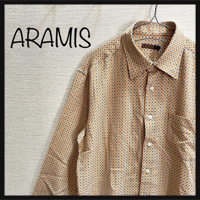 Aramis(アラミス)のARAMIS  アラミス　長袖　シャツ　幾何学模様 メンズのトップス(シャツ)の商品写真