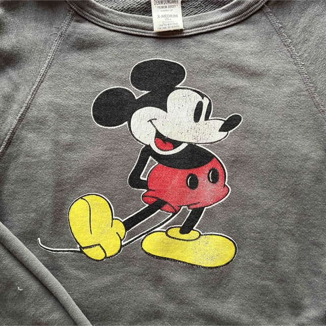 denim dangaree Mickeyコラボスウェット