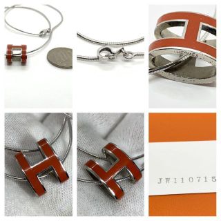 Hermes - HERMES ポップアッシュ ネックレス✨オレンジ✨ #03102.23.の