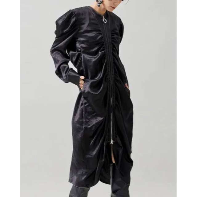YOHEI OHNO Takazuka Satin Shirt Dress YOHEI OHNO Takazuka Satin Shirt Dress