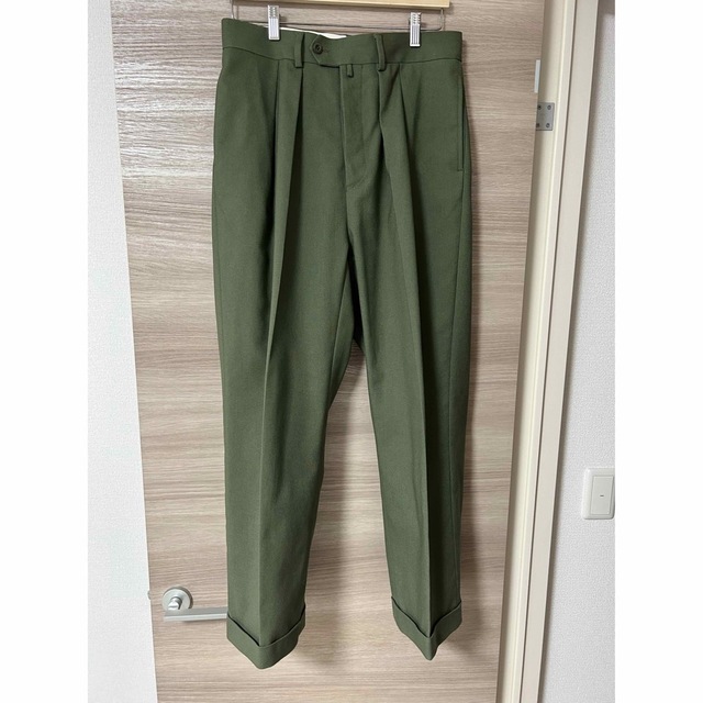 NEAT Hopsack/Wide-Olive サイズ46 ニート ホップサック | www