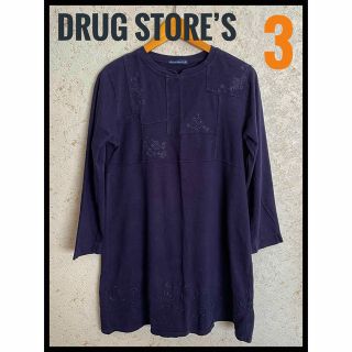 ドラッグストアーズ(drug store's)のdrug store’s ドラッグストアーズ　濃紺ワンピース　3(ひざ丈ワンピース)