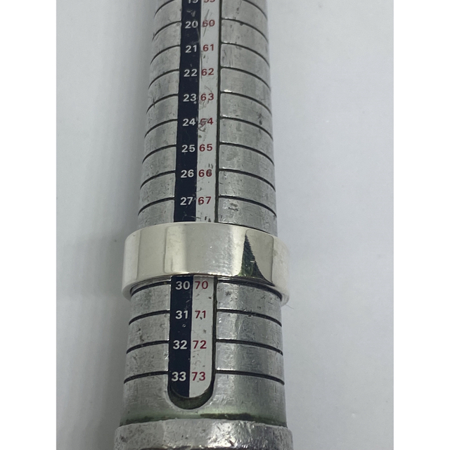 プレーン　8mm巾平打ちシルバー925リング銀細工指輪シンプルクラフト29号い3 メンズのアクセサリー(リング(指輪))の商品写真