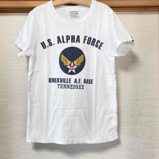 アルファインダストリーズ(ALPHA INDUSTRIES)のALPHA/AIR FORCE プリントTシャツ 150㎝(Tシャツ/カットソー)