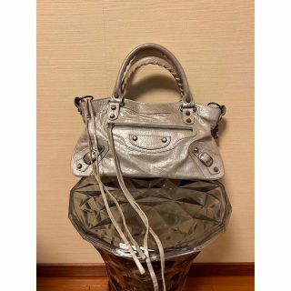 バレンシアガ(Balenciaga)のバレンシアガ　ザ　ファースト　シルバー　ハンドバック(ハンドバッグ)