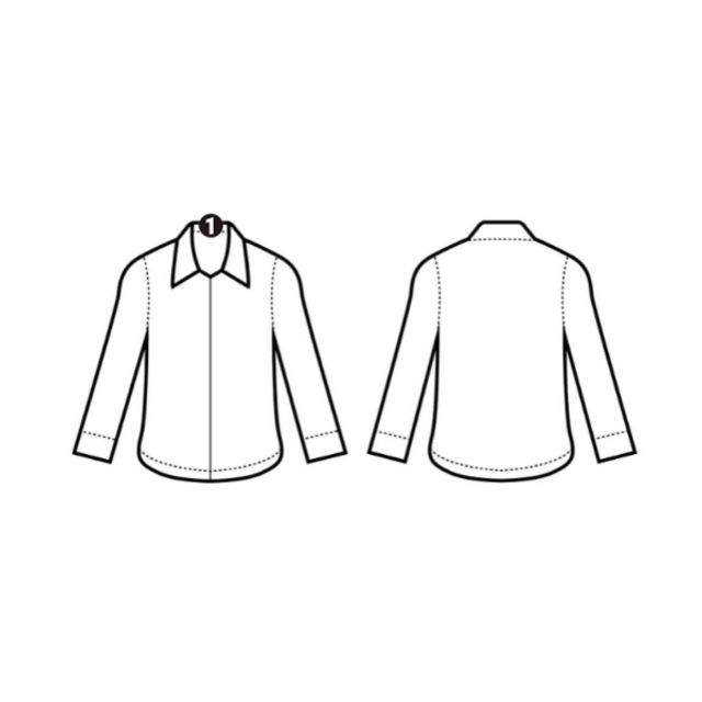 EDIFICE(エディフィス)のEDIFICE エディフィス ドレスシャツ 39(M位) 水色 【古着】【中古】 メンズのトップス(シャツ)の商品写真