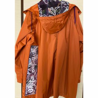 美品'ヤンチェオンテンバールJ_OxSANYO COATレインコートMオレンジ-