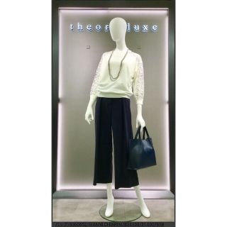 セオリーリュクス(Theory luxe)のtheory luxe ワイドパンツ ガウチョパンツ 黒(バギーパンツ)