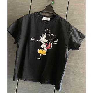 ローリーズファーム(LOWRYS FARM)のお値下げ⭐️ミッキーTシャツ✨黒✨LOWYS FARM✨ディズニー(Tシャツ(半袖/袖なし))