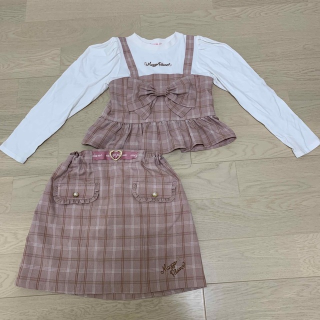 mezzo piano(メゾピアノ)のメゾピアノ　セットアップ　130cm キッズ/ベビー/マタニティのキッズ服女の子用(90cm~)(ワンピース)の商品写真