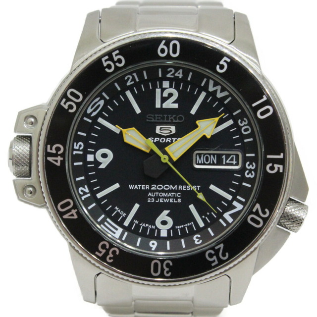 【販売証明書】SEIKO　セイコー　セイコー5　SK211J1　7S36-01E0　海外モデル　自動巻き　デイデイト　SS　ブラック　メンズ　腕時計松前R56店のサムネイル