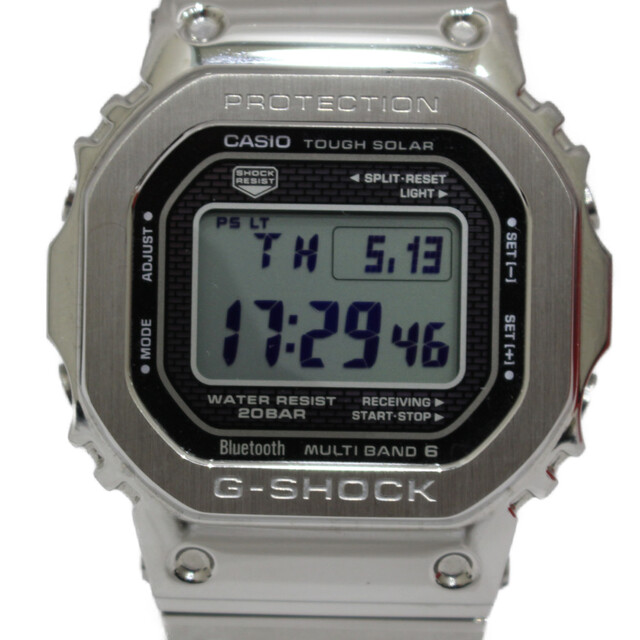 【フルメタル】CASIO　カシオ　G-SHOCK　ジーショック　GMW-B5000D-1JF　デジタル　タフソーラー　SS　シルバー　メンズ　腕時計松前R56店のサムネイル