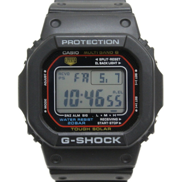 CASIO　カシオ　G-SHOCK　ジーショック　オリジン　5600シリーズ　GW-M5600-1JF　デジタル　タフソーラー　ラバー　スクエア　ブラック　メンズ　腕時計松前R56店