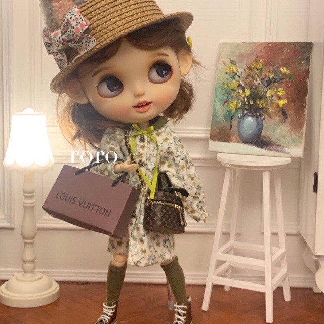 フロアスタンドライト人形家具ミニチュアブライス❤️りかちゃん小物ドールハウス照明 ハンドメイドのおもちゃ(ミニチュア)の商品写真