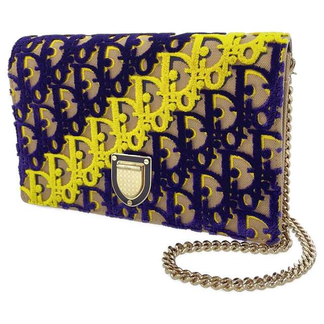 新品?正規品 Dior チェーンウォレット トロッター Dior オブリーク