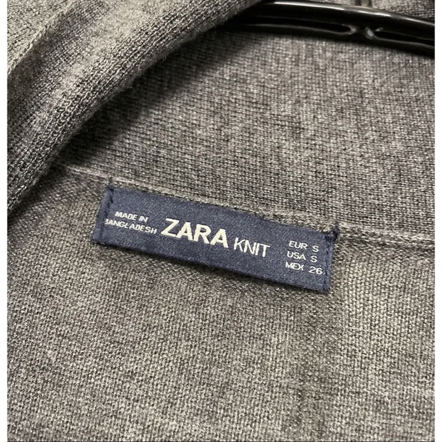 ZARA(ザラ)の美品⭐️ZARA薄手ロングカーディガン　グレーほぼ新品 レディースのトップス(カーディガン)の商品写真