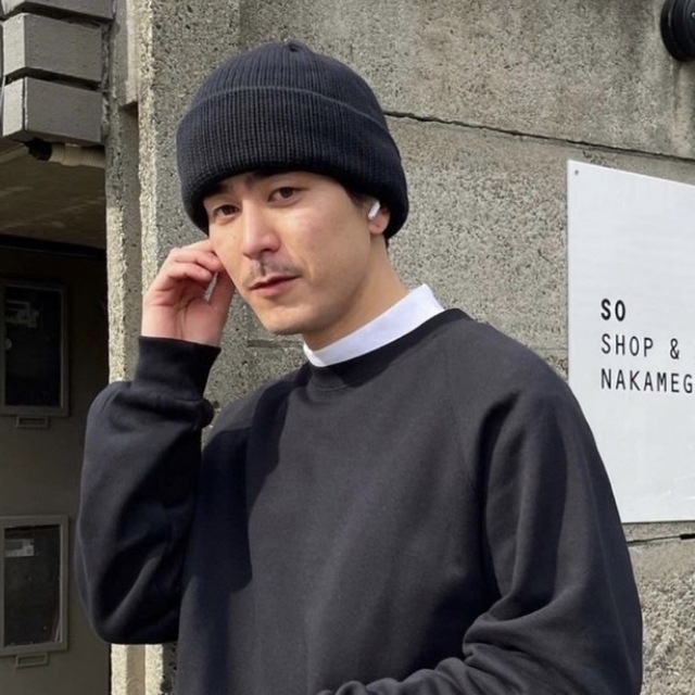 COMESANDGOES - SO ORIGINAL BIG COTTON KNIT CAP BLACKの通販 by
