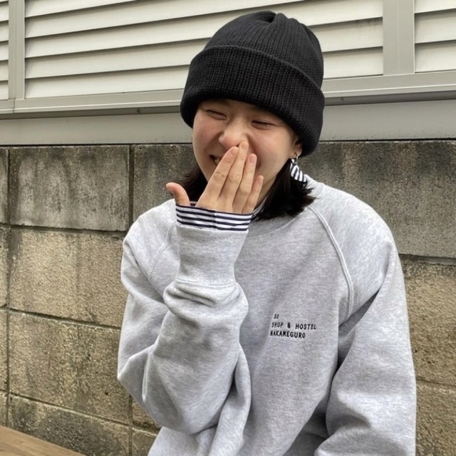 SO ORIGINAL BIG COTTON KNIT CAP BLACK 帽子 SO ORIGINAL BIG COTTON KNIT CAP BLACK 帽子