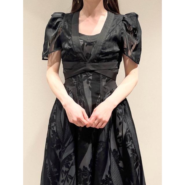 SNIDEL - 【新品】SNIDEL ボレロセットオパールドレス BLK 1サイズの
