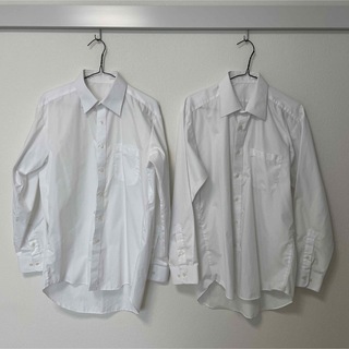 イオン(AEON)のワイシャツ　白　2枚(シャツ/ブラウス(長袖/七分))