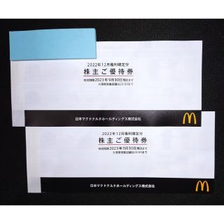 マクドナルドの株主優待券2冊 (有効期限2023年9月30日)の通販 by