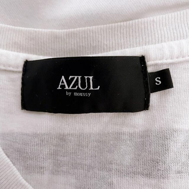 AZUL by moussy(アズールバイマウジー)のAZUL bymoussy アズール　Tシャツ　ロゴTシャツ　ホワイト メンズのトップス(Tシャツ/カットソー(半袖/袖なし))の商品写真