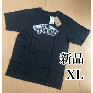 ヴァンズ(VANS)の新品　VANS ロゴ　半袖　Tシャツ　ブラック　XL バンズ　黒(Tシャツ/カットソー(半袖/袖なし))