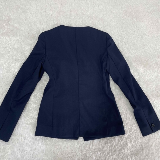 【美品】PLST ノーカラージャケット　希少サイズ　XS 小さい　細身　スーツ 3