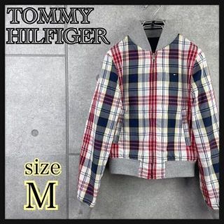 トミーヒルフィガー(TOMMY HILFIGER)の【美品】TOMMY JEANS トミージーンズ　ブルゾン　リバーシブル　チェック(ブルゾン)