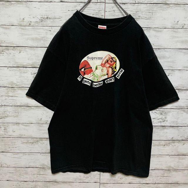 【人気Lサイズ】シュプリーム☆ビッグロゴ　定番カラー最高デザイン半袖Tシャツ美品