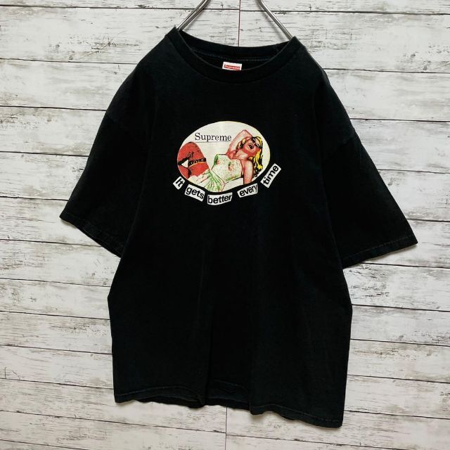 【人気Lサイズ】シュプリーム☆ビッグロゴ　定番カラー最高デザイン半袖Tシャツ美品