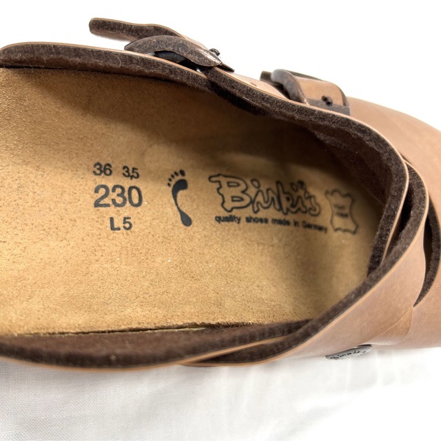 BIRKENSTOCK(ビルケンシュトック)の美品♪ビルケンシュトック　ビルキー　ローリー　レザーサンダル レディースの靴/シューズ(サンダル)の商品写真