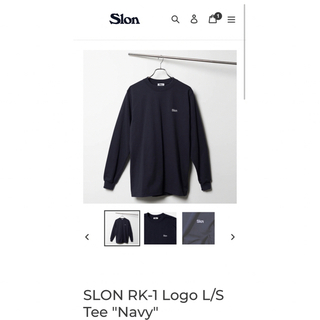 ワンエルディーケーセレクト(1LDK SELECT)のSLON RK-1 Logo L/S Tee "Navy" XL(Tシャツ/カットソー(七分/長袖))
